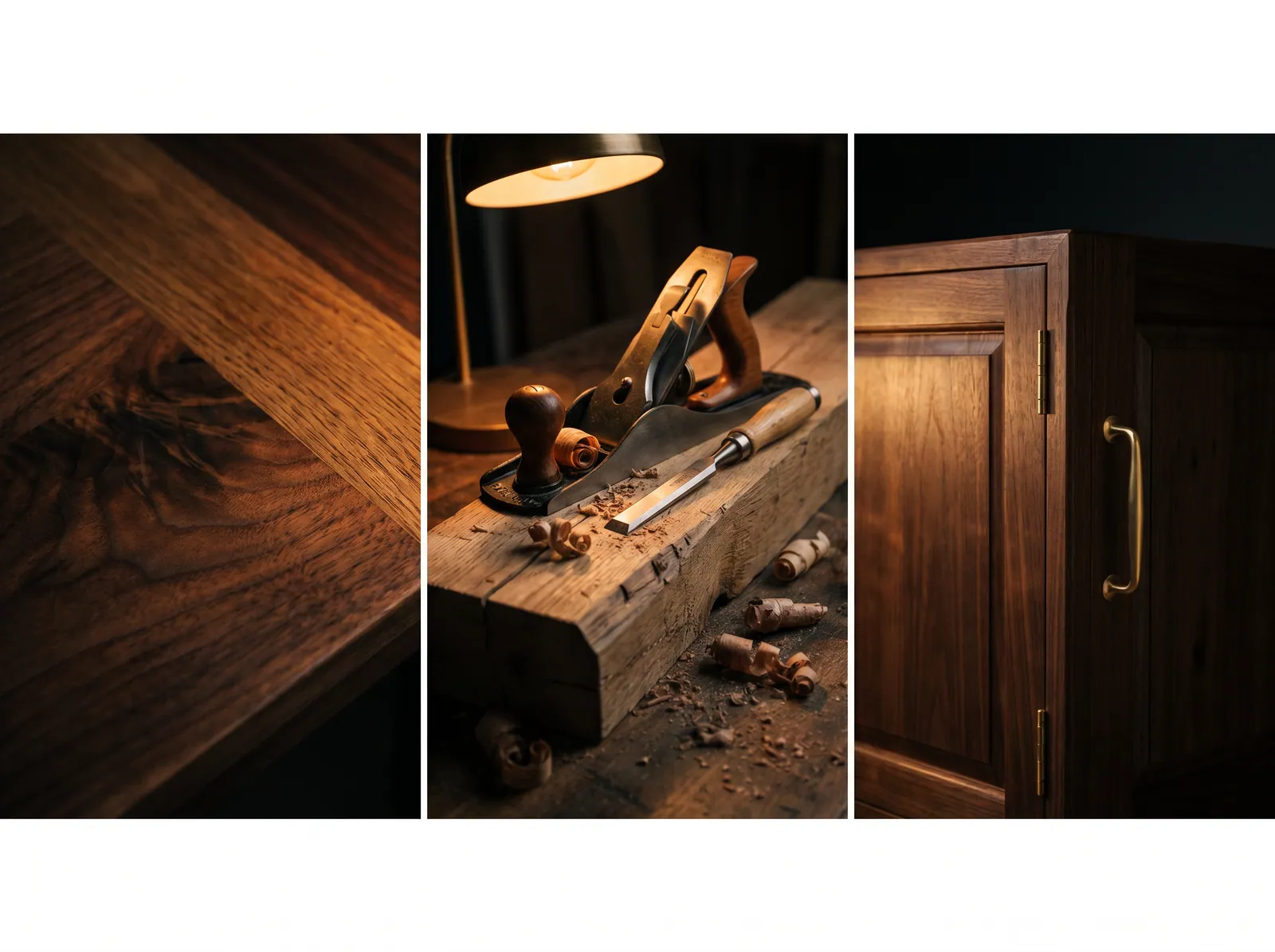 Finished bespoke cabinet detail